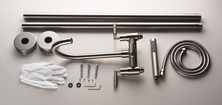 High Quality 304 Stainless Steel Freestanding Faucet