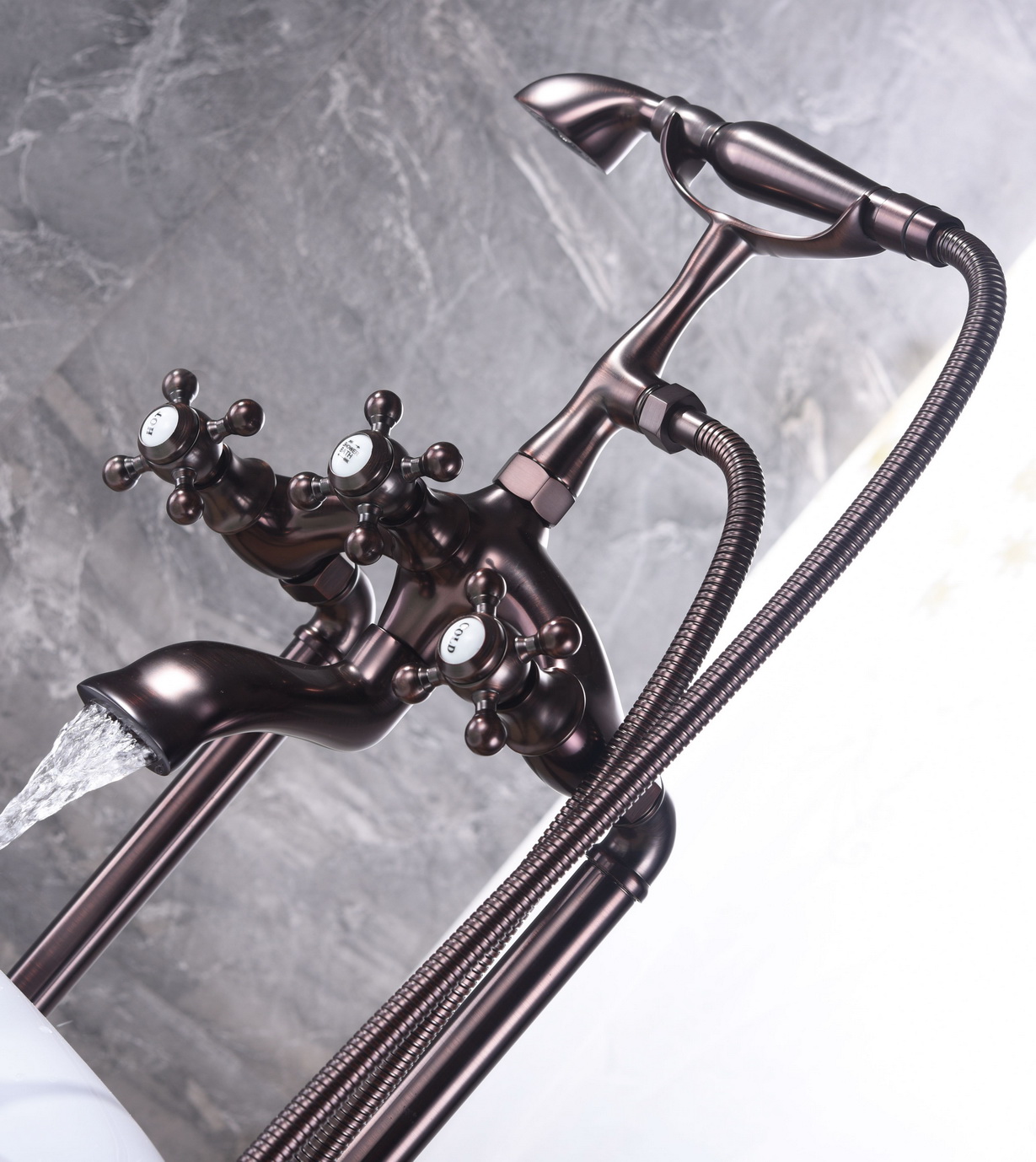 Deck-Mount Bathtub Faucet Shower Mixer Kaiping Manufacturer