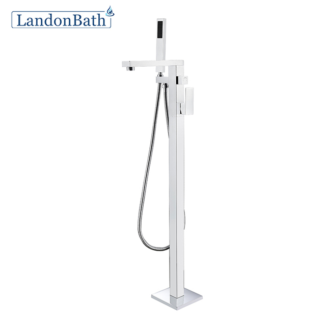 Square Round Pull-Out Single Handle Moern Design Tub Mixer