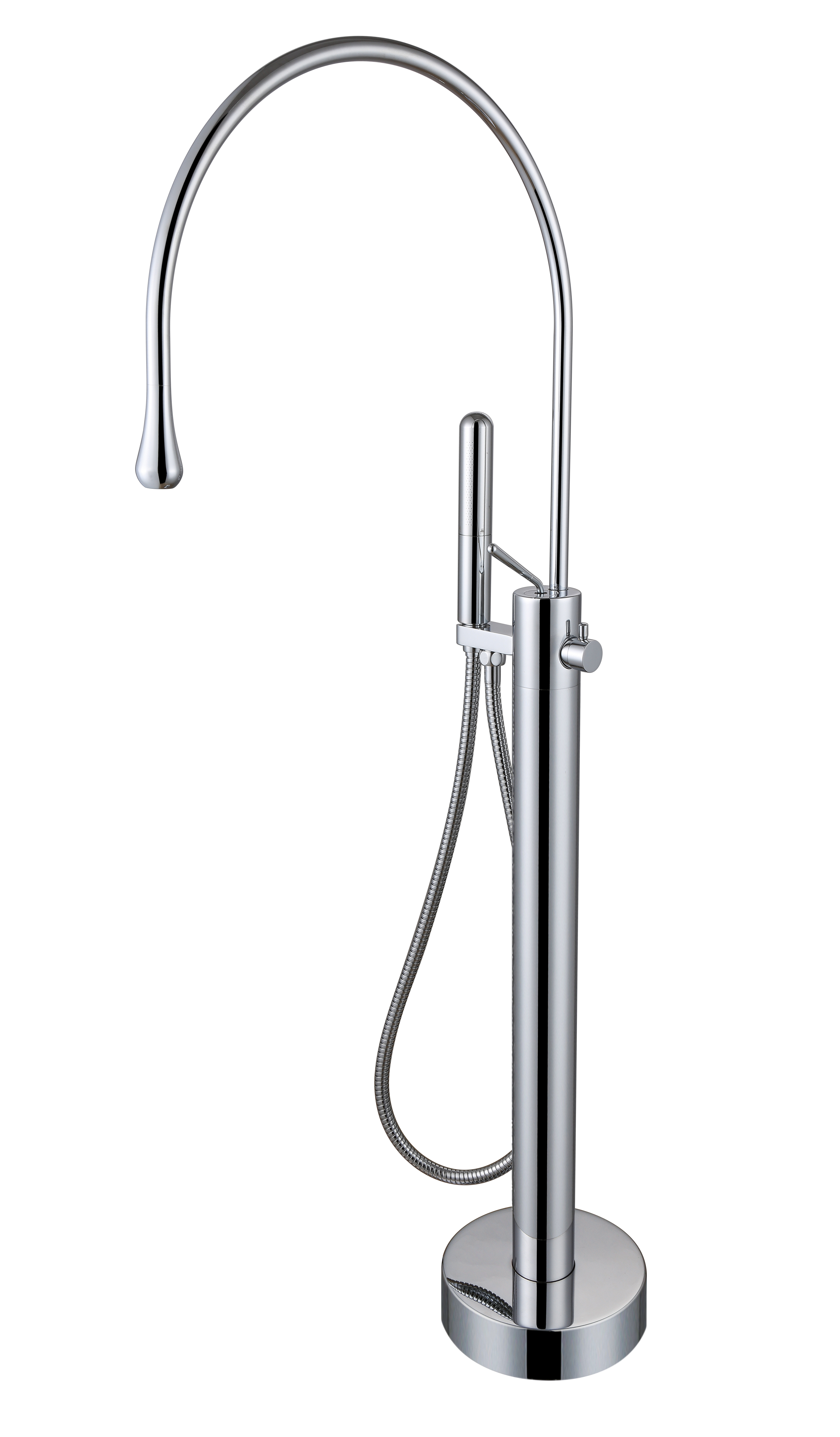 Water Droplet Design Freestanding Bathtub Faucet 1501002
