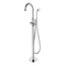 Luxury Hotel Home Chrome Floor Mounted Bath Shower Mixer Bathroom Freestanding Bathtub Faucet
