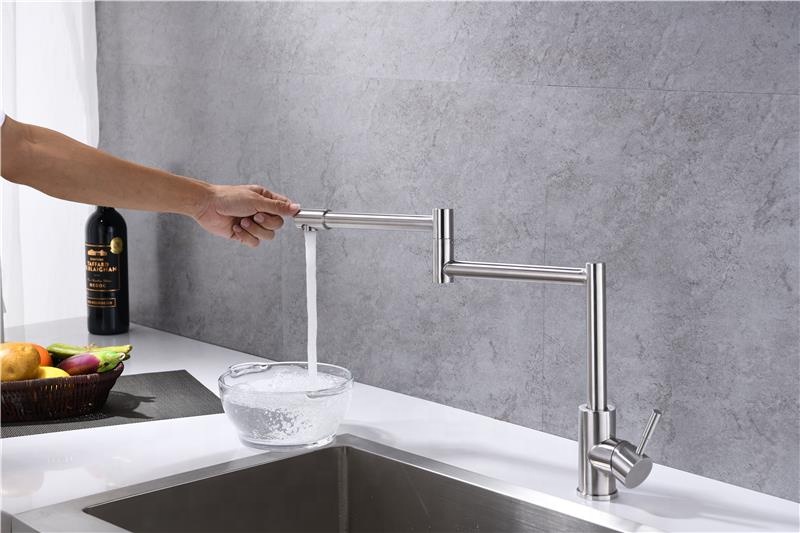 Movable Kitchen Sink Faucet With Pot Mixer For Tap Head Moveable Dometic Fold Down Foldable Filler Above Stove Over Deck Mount