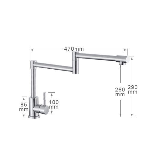 New Deck Mount Folding Kitchen Faucets Single Handle Sink Taps Torneira De Pia