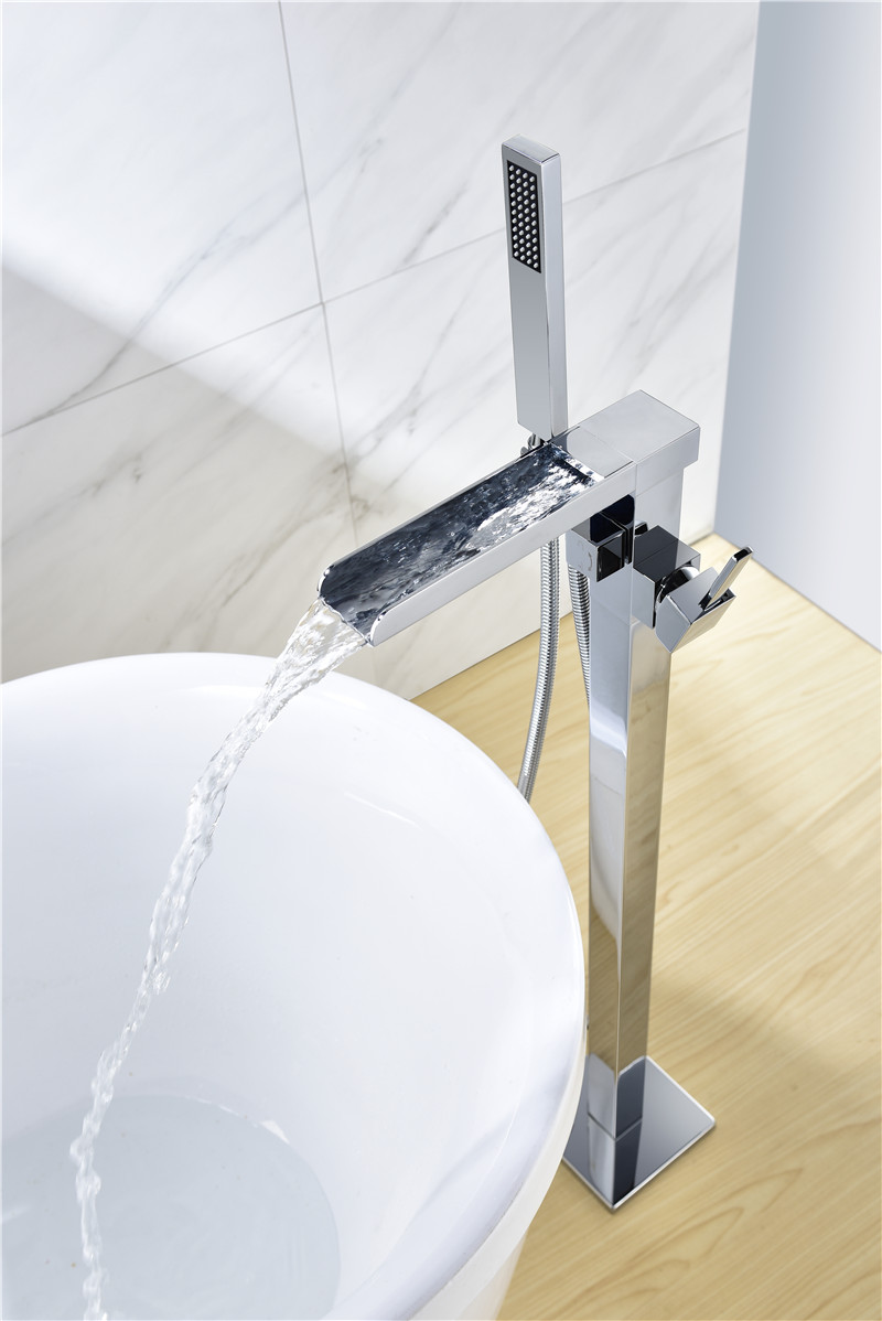 cUPC Freestanding Bath Faucet Brass Body Bathtub Shower Water Faucets with Handheld Sprayer