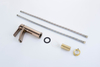 Modern Rose Gold Bathroom Brass Washbasin Faucet, Single Lever Golden Water Taps