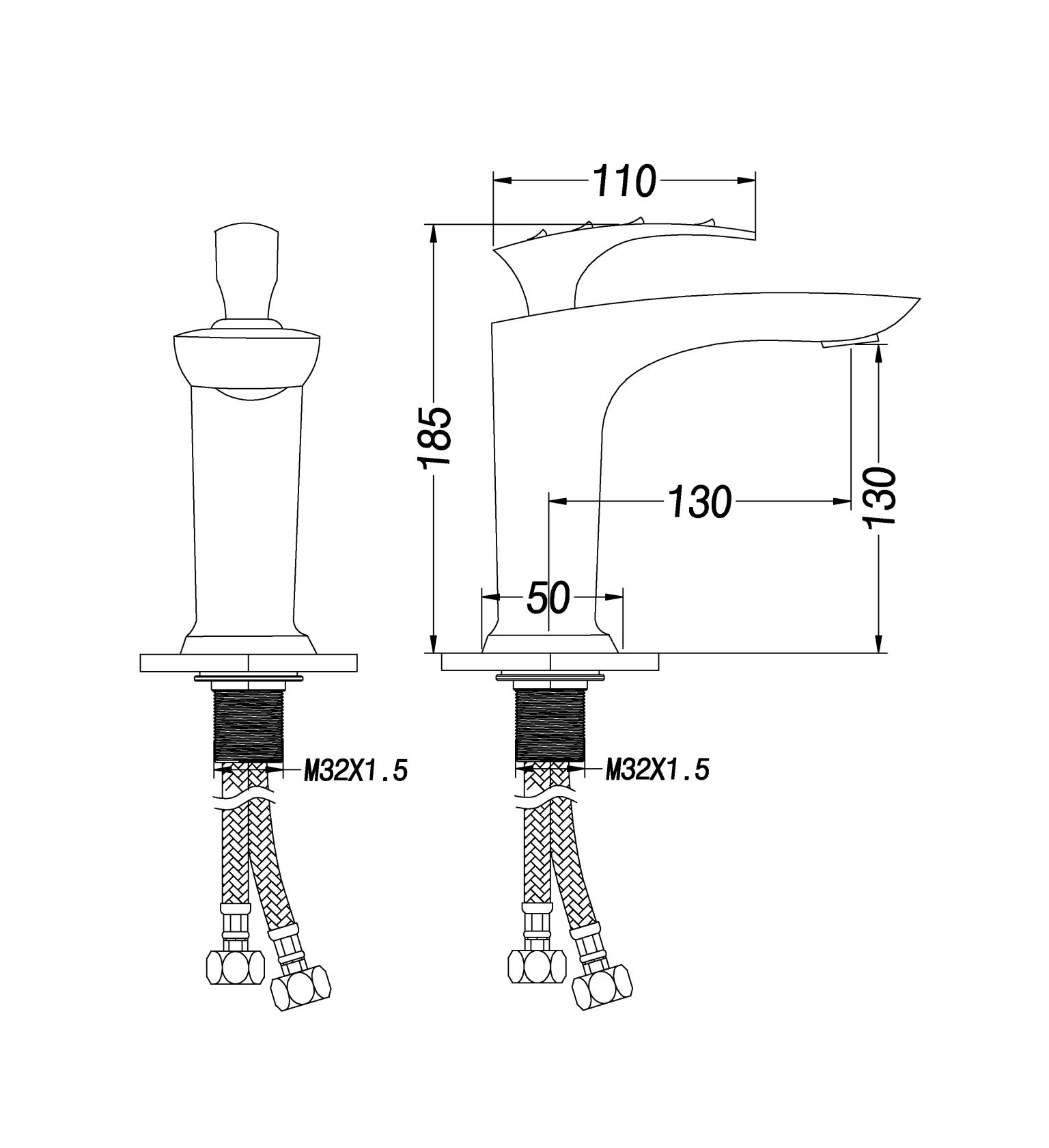 Taps Manufacturer Bathroom Gold Wash Basin Faucet Hot And Cold Water Tap Single Lever Basin Mixer