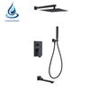Shower Head Handle Black Matte Mixer Hand Faucet Showers Bath Brass Square Conceal Set 16Arm Color Hose Taps Rain Tap