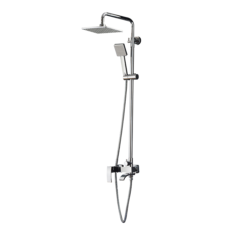 Good Quality Chrome Copper Italian Bath Shower Set Faucet Mixer Manufacturers