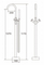 Cross handle floor mounted free standing bathtub shower faucet bathroom products