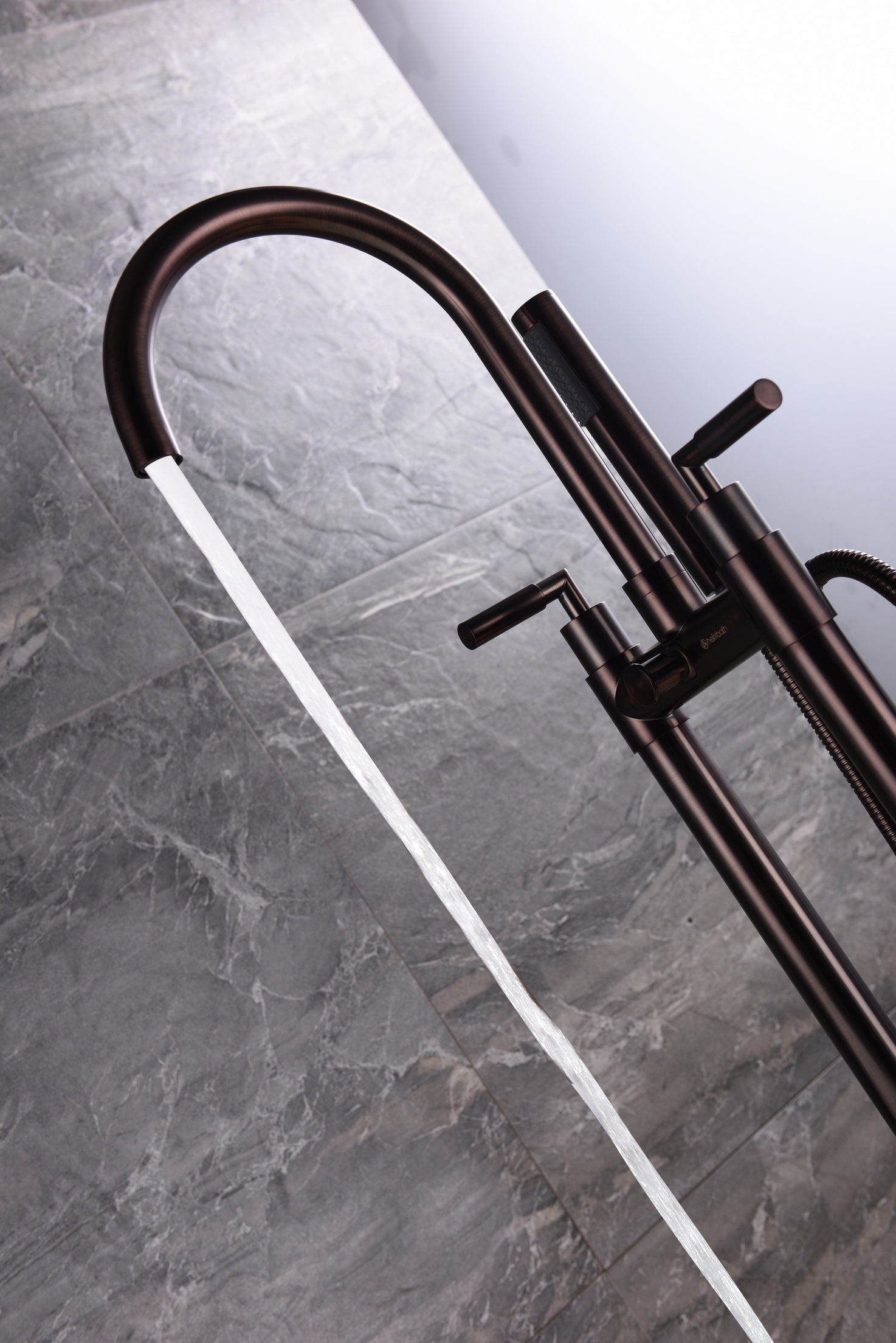 New style new dual handle bronze color mixer bathtub faucet with good quality