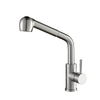 Pull Out 304 Stainless Steel Universal Reverse Kitchen Faucet Brushed Finish