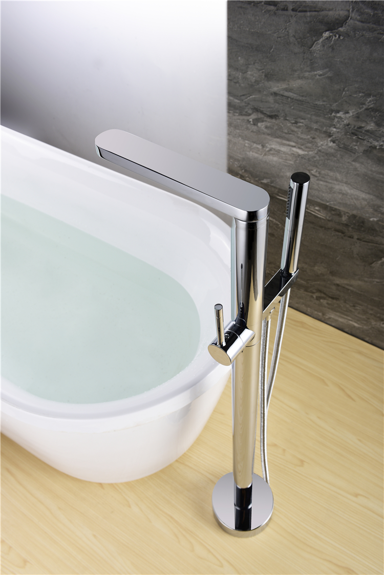 CUPC Floor Mounted Free Standing Freestand Freestanding Bath Tub Bathtub Mixer Tap Faucet Shower Set