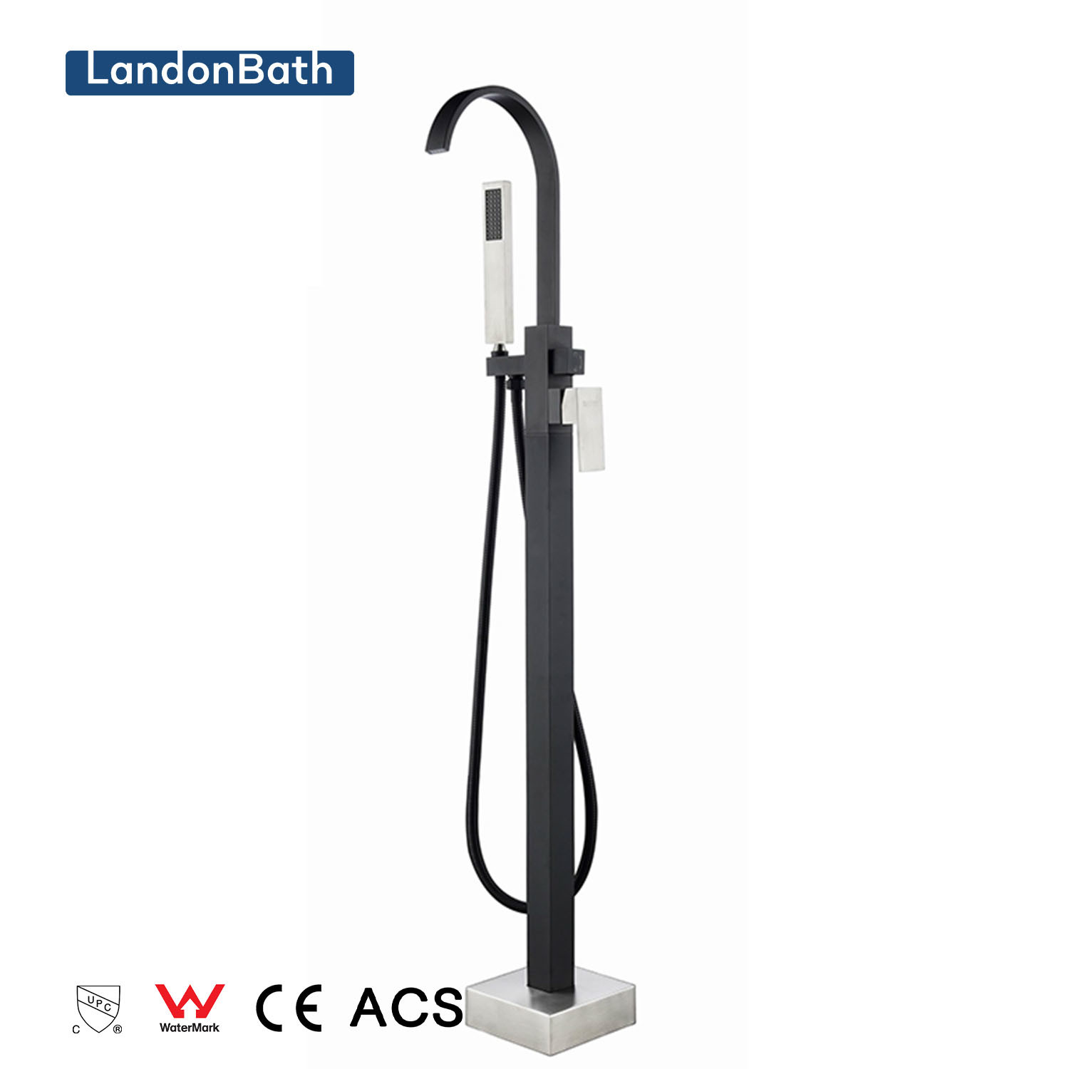 Global Brass Freestanding Bath Shower Mixer Faucet Supplier DF-02036