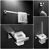 304SUS Square Bathroom Accessories Set Black 68Series