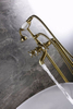 New Design French Gold Deck-Mount Roman Bathtub Faucet Hot Selling Faucet