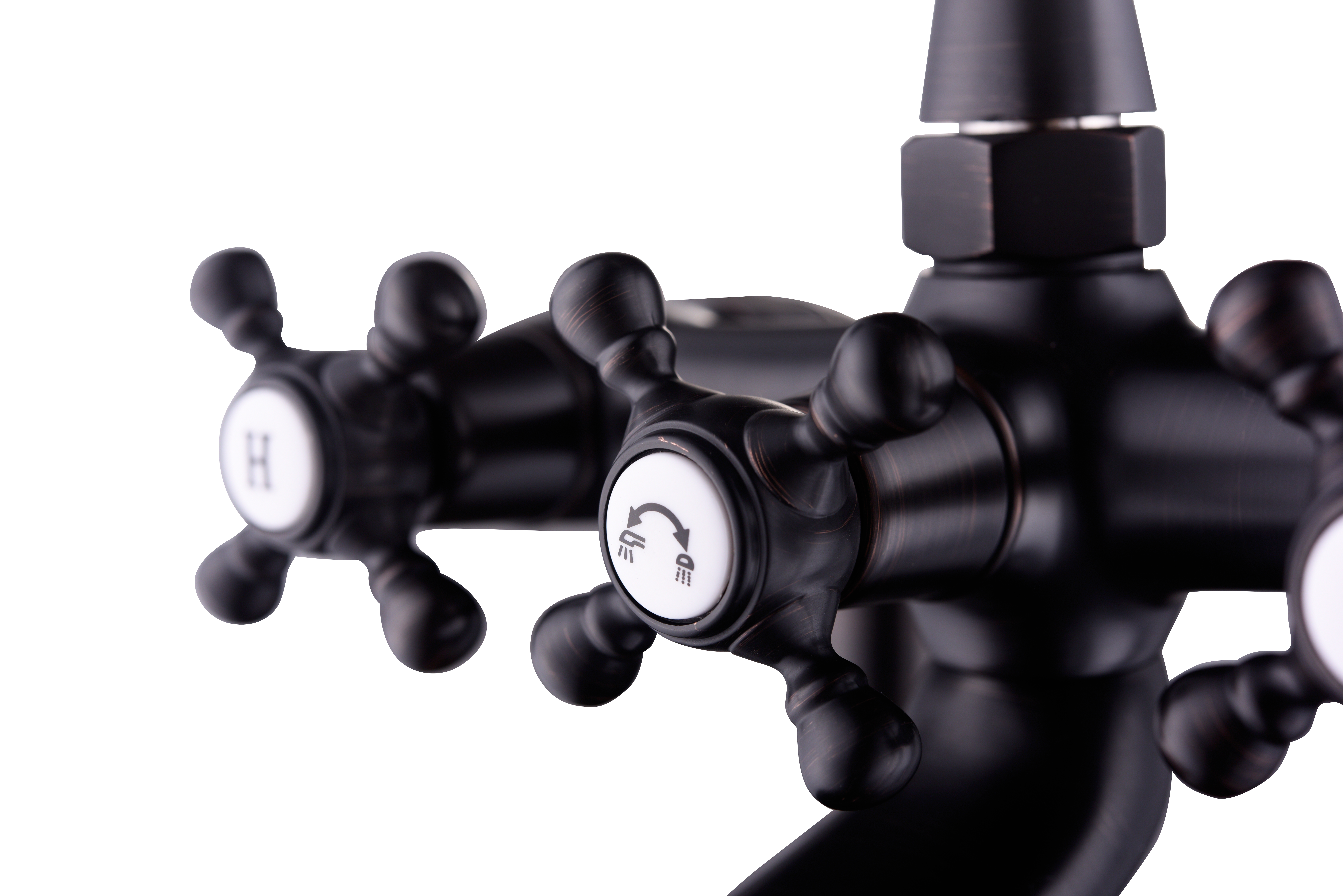 Traditional Faucets French Gold Deck-Mount Bathtub Faucet