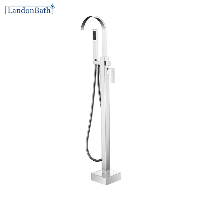 Floor-Mount Bathtub Faucet Unique Design Bath Shower