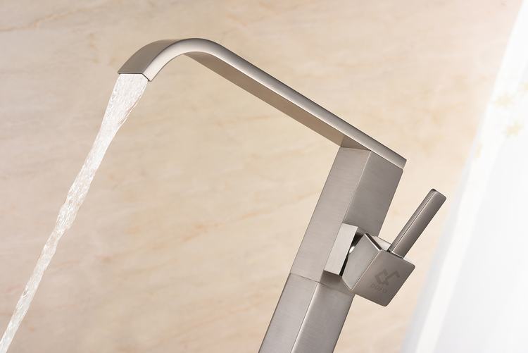 Square French Gold Zinc Water Faucet