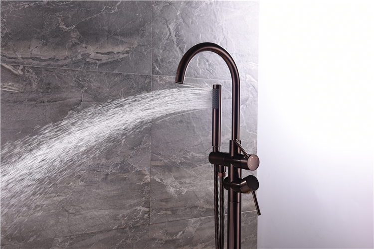 Hot Selling Traditional Style Floor-Mount Bathtub Faucet Thermostatic Bathroom Faucet