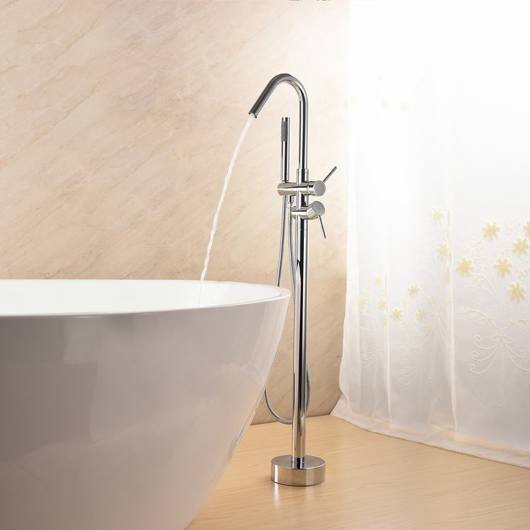 Hot and Cold Water Exchange Thermostatic Bath Shower Faucet