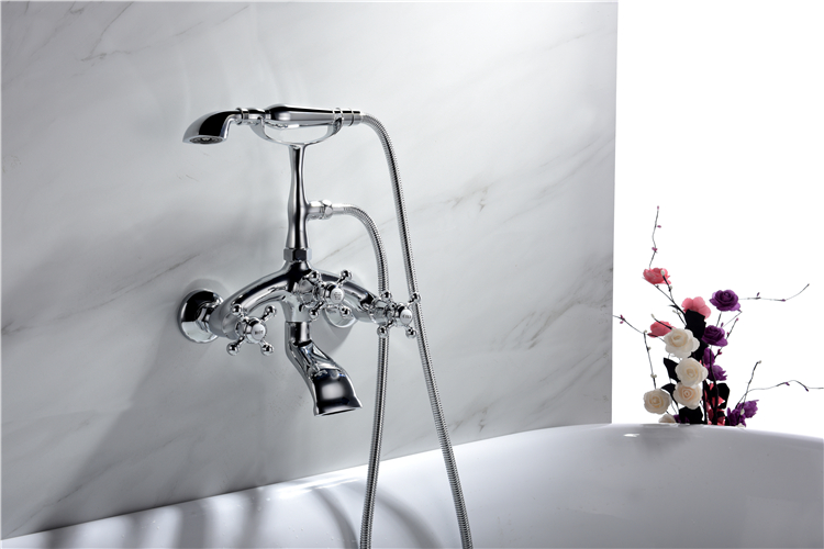 Hot Selling Supplier Price Latest Brass Deck-Mount Bathtub Faucet