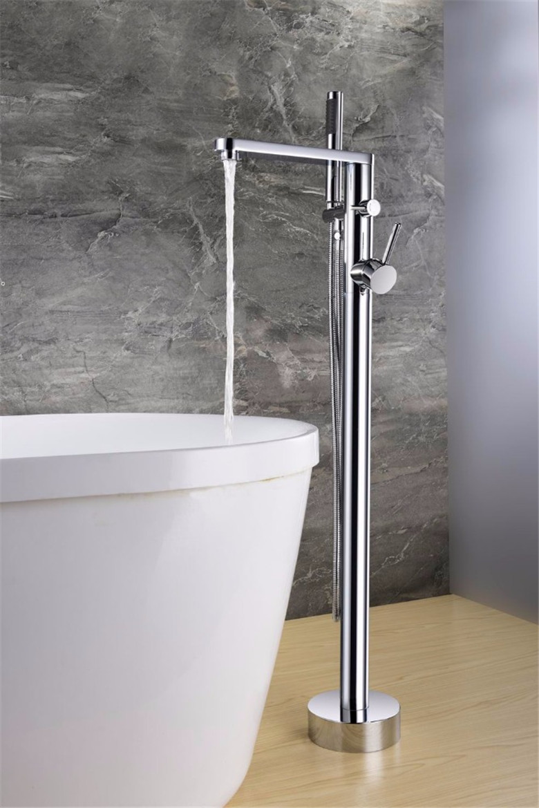 Global Bathtub Faucet Supplier Freestanding Bath Tub Faucet Shower Mixer DF-02038
