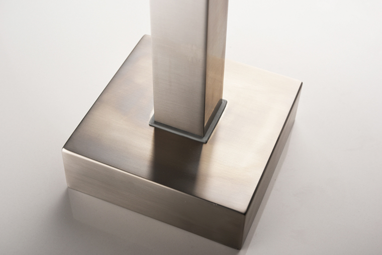 UK Bathroom Brushed Nickel Floor Mount Free Standing Bathtub Tap Faucet Shower System Set