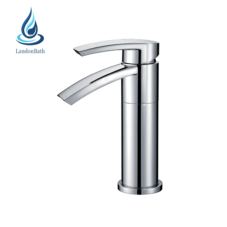 Wide Deck Mounted Watermark Brass Chrome Basin Faucet For Commercial Torneira Para Banheiro
