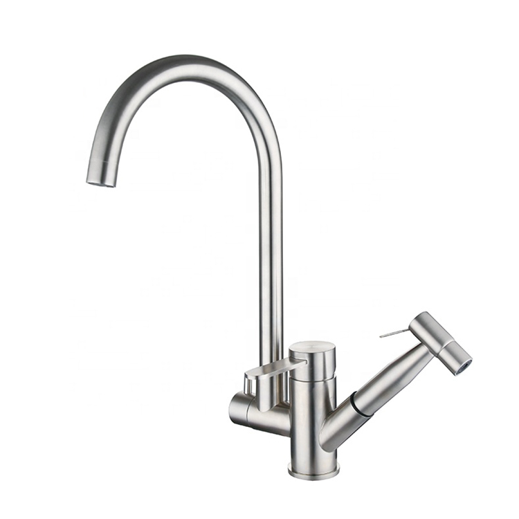 de acero inoxidable mezclador de cocina llaves de agua para cocina