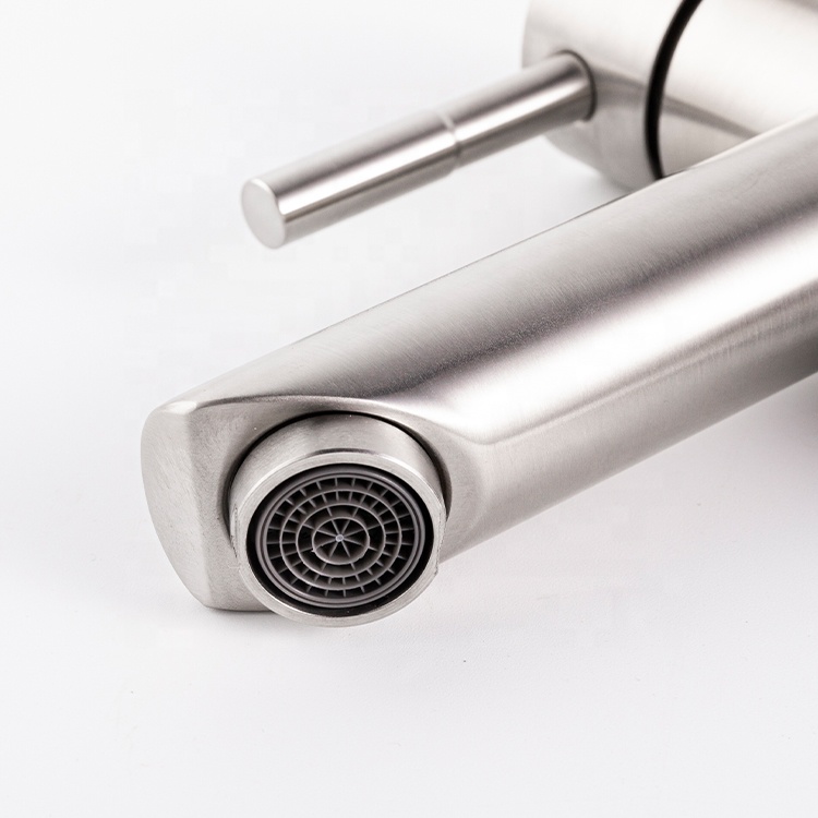 Factory Supplier Modern Bathroom Sink Basin Faucet Cheap Tap For Luxury Mixer Wash 304 Stainless Steel Pillar Mounting Face