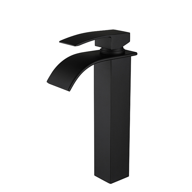 New Design Simple Matte Black Sink Faucet Washbasin Basin Faucet Mixers Taps Exporter Tapware Sink