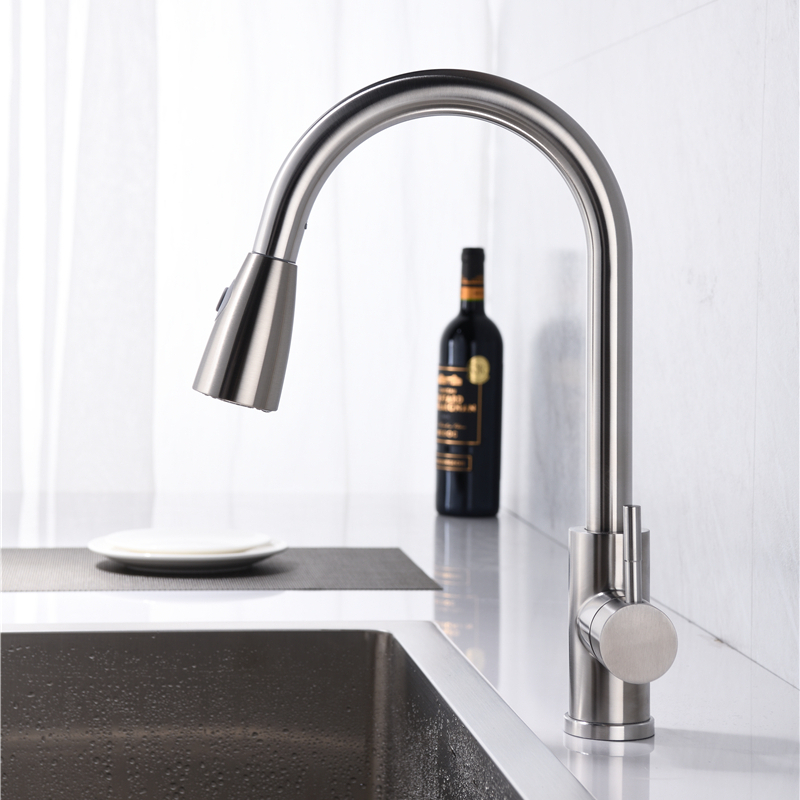 Luxury Dual Function Faucets Pull Out Kitchen Tap Kitchen Mixer Single Handle