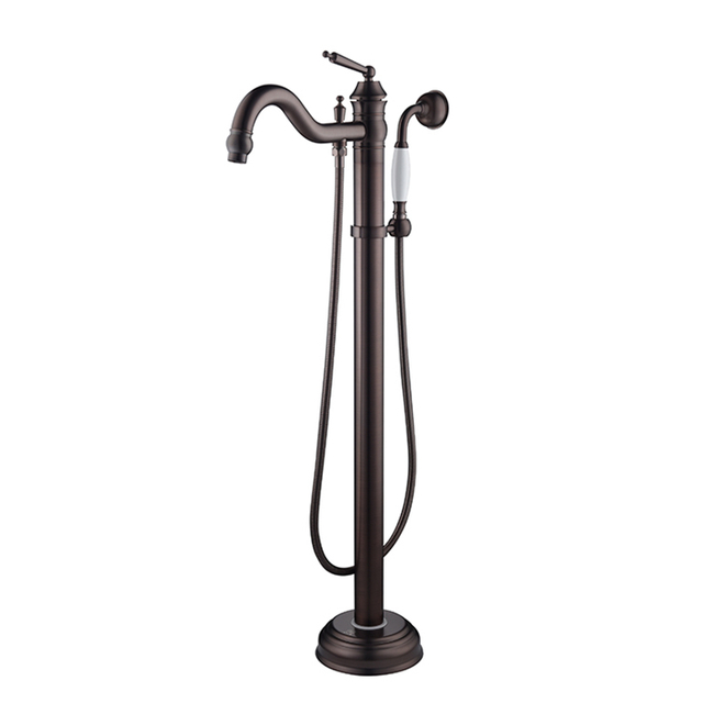 High Quality Matte Black Factorys Price Deck-Mount Roman Bathtub Faucet