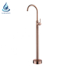 New Rose Gold Floor Mounted Bathtub Faucet Set Luxury Design Freestanding Bath Tub and Shower Mixer Tap