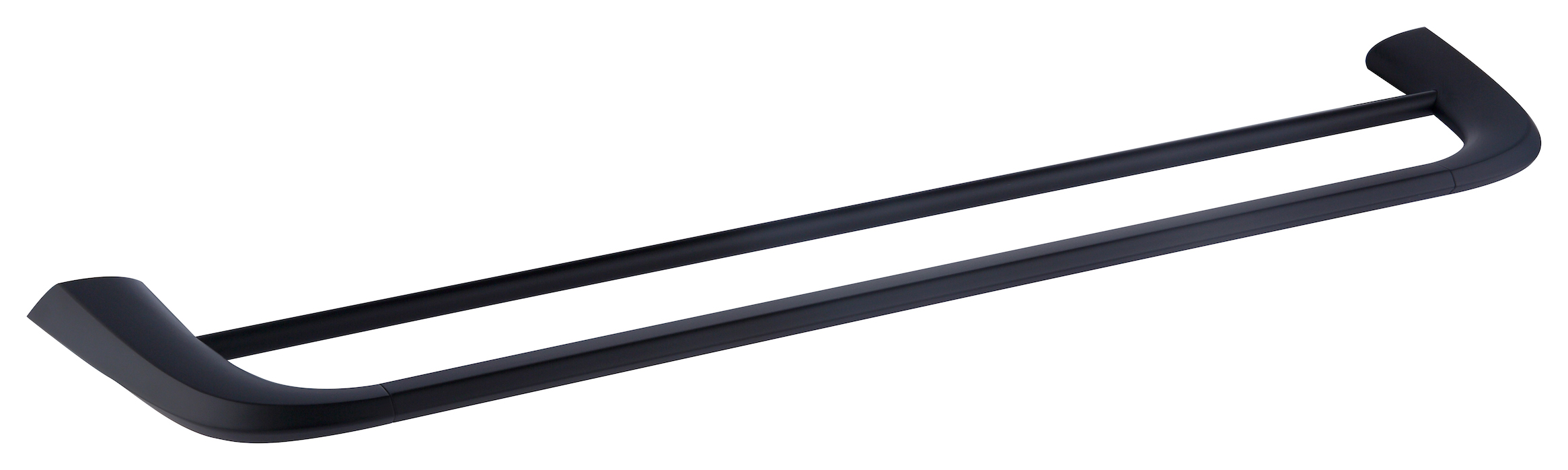 Bathroom Accessories Set Matt Black 304SS Zinc Alloy Bath Towel Rod Towel Rack 24Series