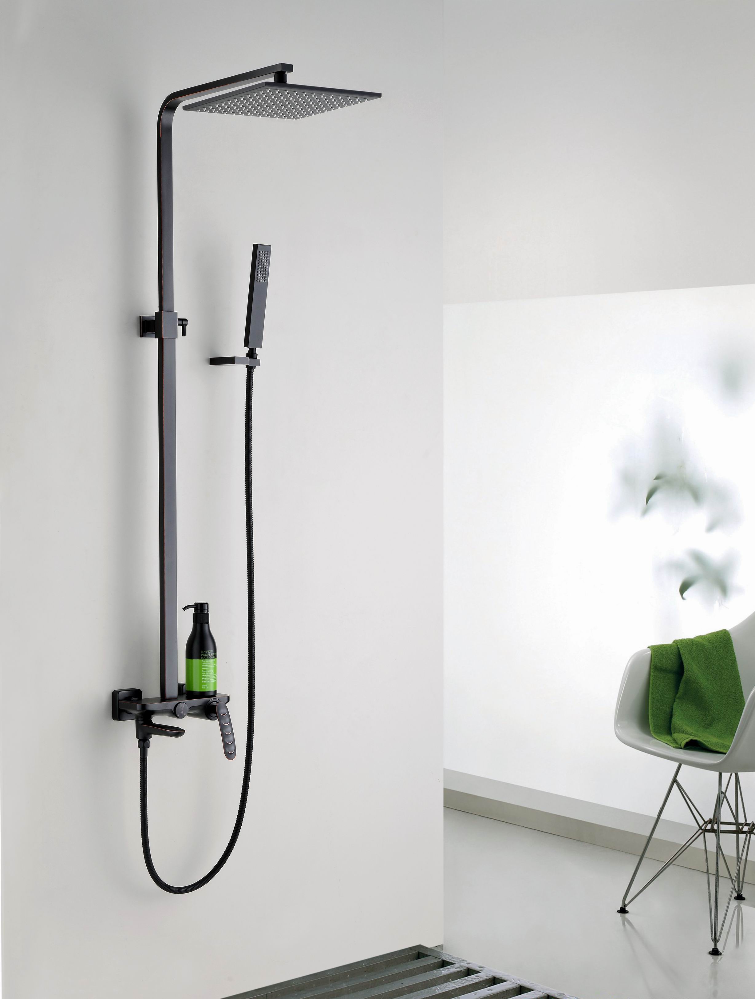 Wall Mounted Shower Set Column Bath Mixer Faucet DF-07010-2B