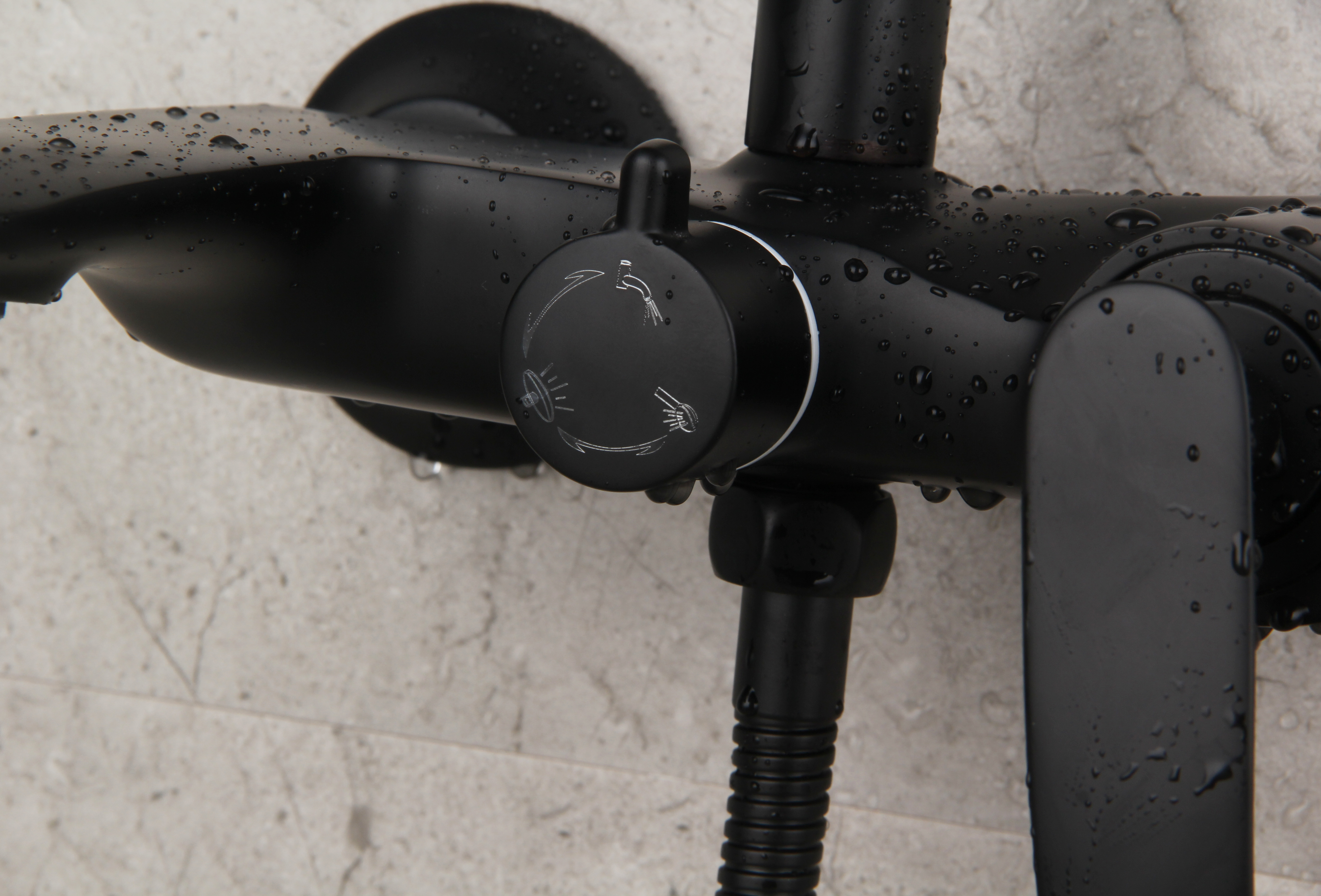 Wall Mounted Shower Set Column Bath Mixer Faucet DF-07010-3