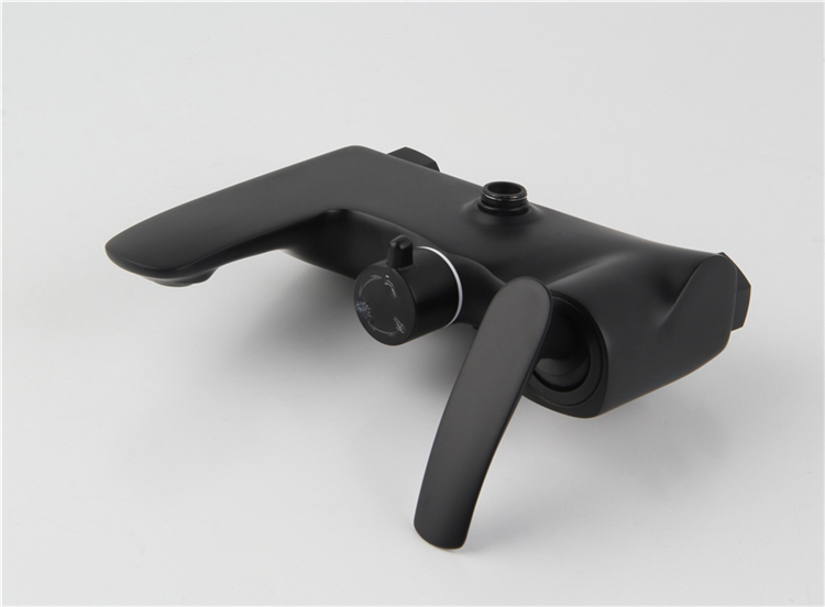 High Brass Quality Matte Black Concealed Bath Shower