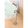 Square Floor-Mount Bathtub Faucet Zinc Alloy Bathtub Mixer
