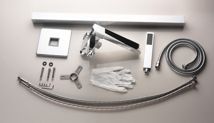 Thermostatic Bathtub Tap Pull-Out Shower Set Bathroom Faucet