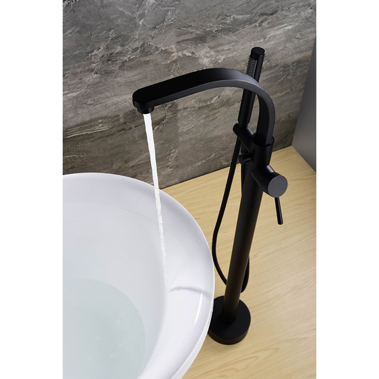 Matt Black Brass Chrome High Quality Freestanding Faucet