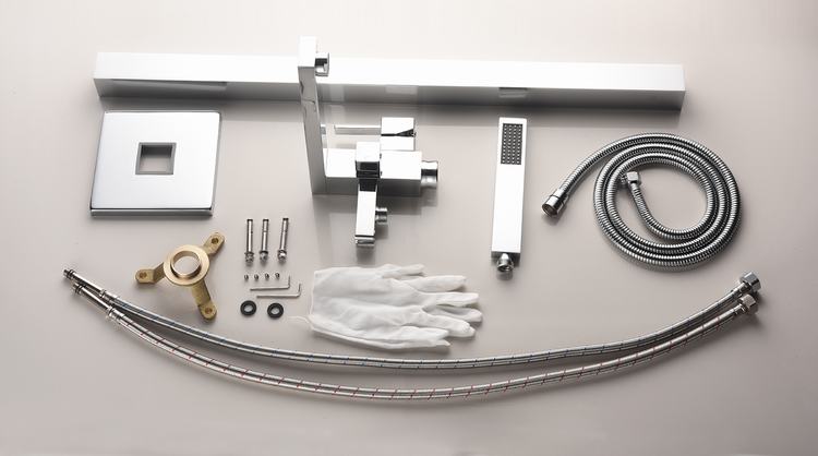 Water Faucet Zinc Alloy High Quality Floor-Mount Bathtub Faucet