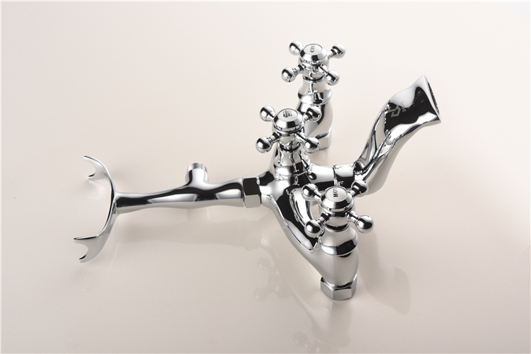 Zinc Alloy Deck-Mount Roman Bathtub Faucet Bathroom Shower Factory Price Mixer