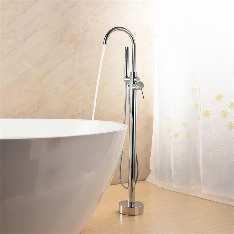 Curved Sanitary Mixer Simple Design Bathroom Faucet